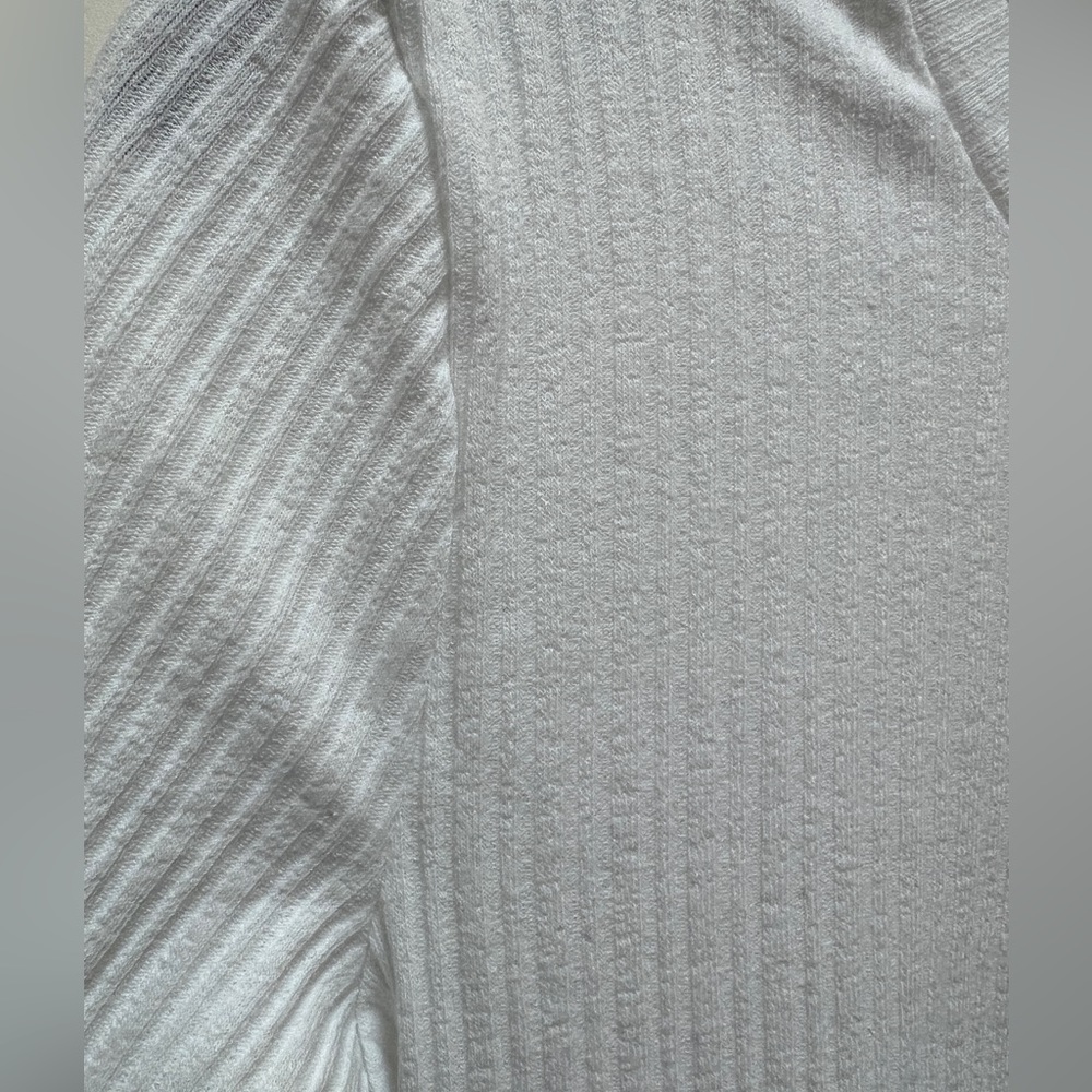 🤍 NWT! ZARA Ribbed White Top - Picture 8 of 9